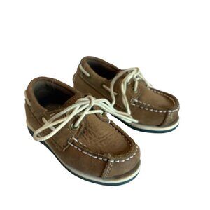 Timberland Boat Deck Shoes Toddler Size 6 Light Brown Leather Casual Loafers